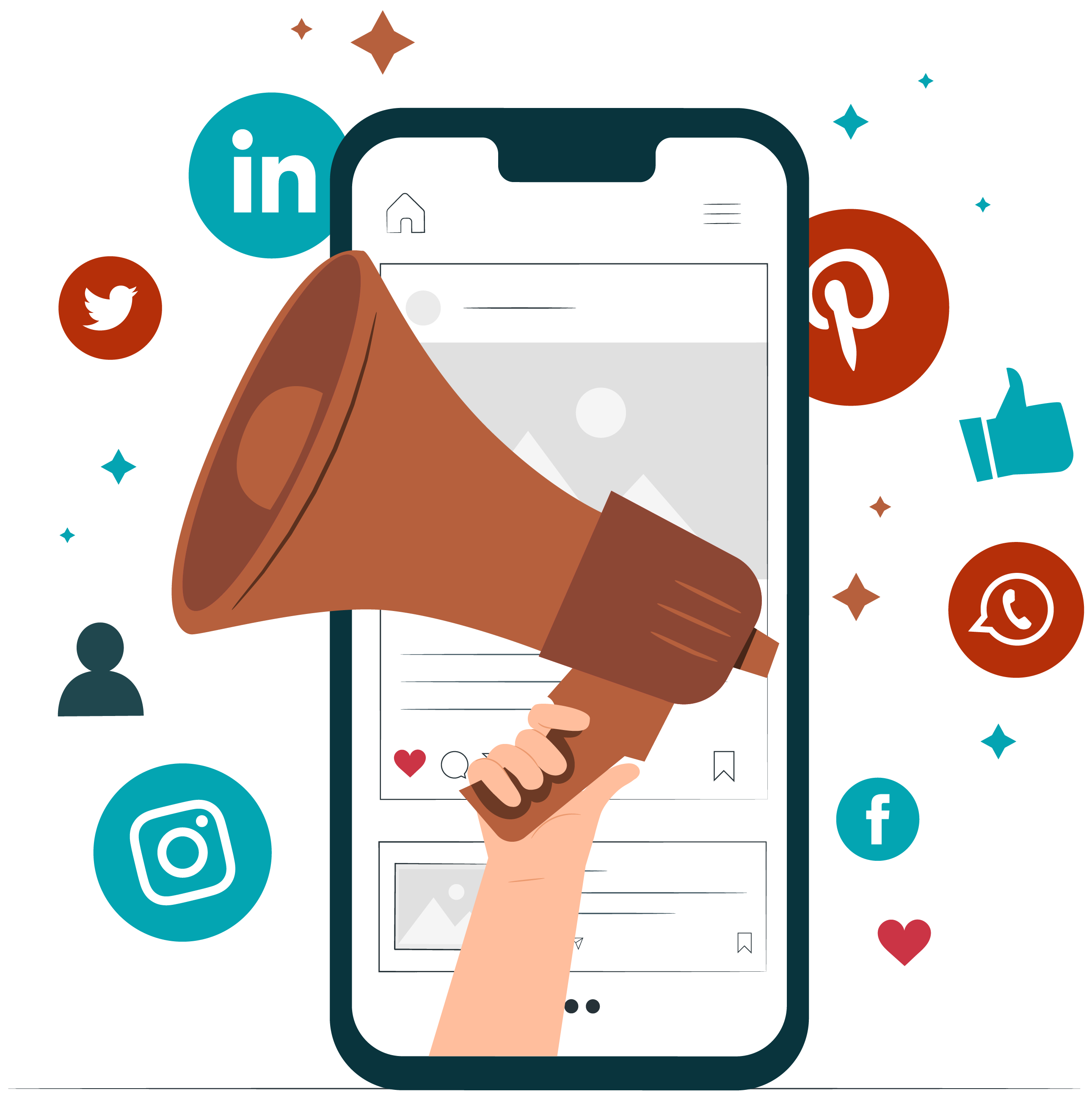 Social Media Optimization (SMO) illustration